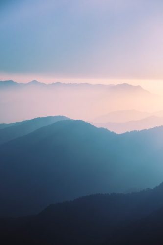 You can find destiny in your detour. Mountains and sky