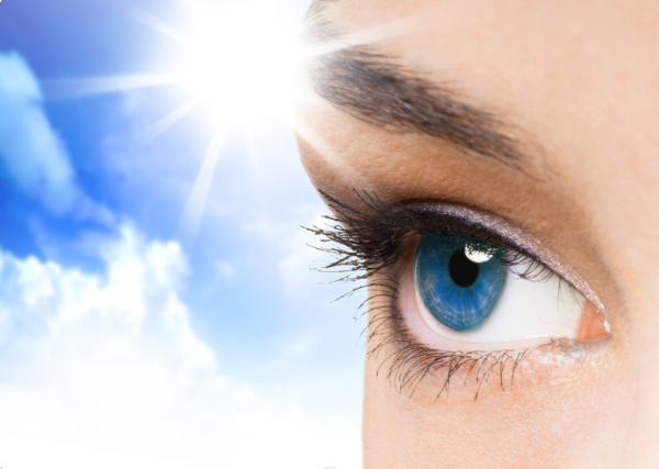 destined to shine: how to be a light in the dark, open eye looking at the sky