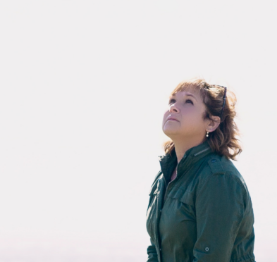 mercy triumphs over judgment, woman looking up